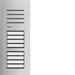 Drukknoppaneel deurcommunicatie Elcom Hager Deurstation audio, 8 drukknoppen, 2-draads, elcom.one RVS REQ008X